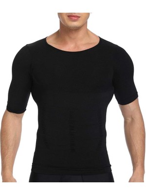 Erkek Şekillendirici Yarım Kol Atlet – Vücut Toparlayıcı Kompresyon Korse Atlet | Göğüs Toparlayıcı, Karın Inceltici, Spor Salonu ve Günlük Kullanım Için