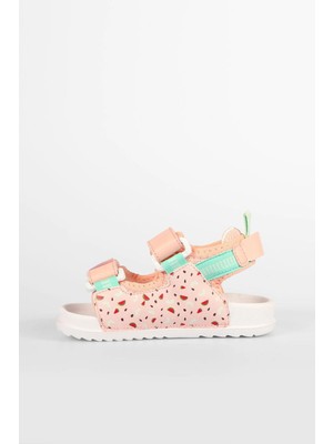 Vicco Kız Çocuk Sandalet Hafif Tekstil Malzeme ile Pembe Renk 25 Numara
