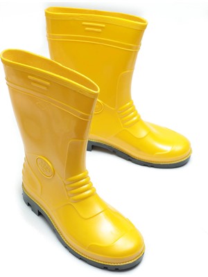 Gezer Erkek Kısa PVC Su Geçirmez İçi İnce Astarlı İş Çizme