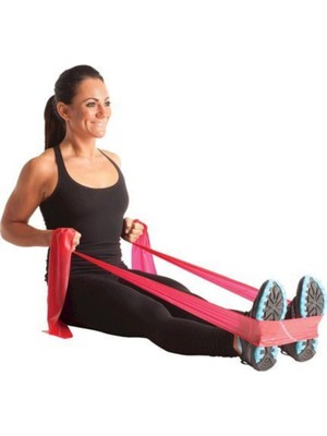 Turuncu Pilates ve Yoga Direnç Bandı, Egzersiz ve Güç Çalışmaları Için Ideal