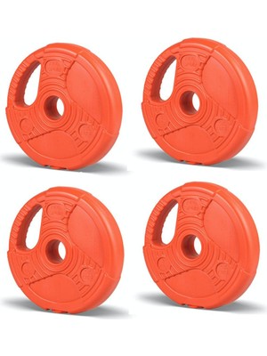 4 Adet 1 kg Turuncu Çelik Plaka, Güç ve Denge Için Spor Aksesuarları