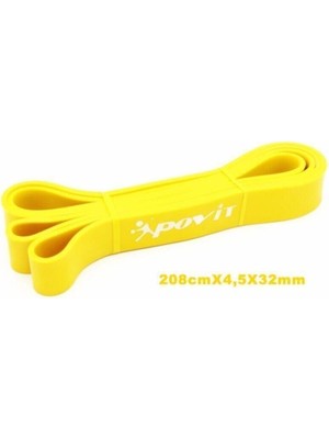 Sarı Lateks Güç Bandı, Direnç Lastiği, Sağlam ve Esnek, Spor ve Egzersiz Aksesuarı