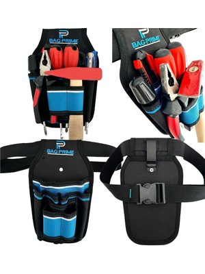 8 Bölmeli Reflektörlü ve Kemer Klipsli, Plastik Koruma, Bel Çantası