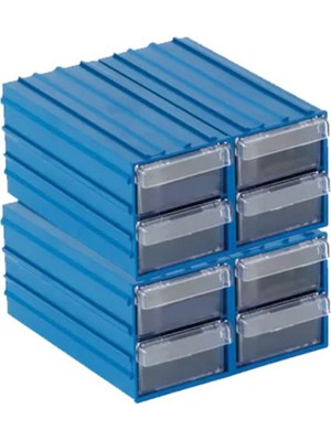 8 Çekmeceli Şeffaf Plastik Kutu, Düzen ve Saklama Için Mükemmel