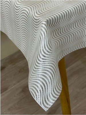 Hasır Desen Lüks Pvc Silinebilir Masa Örtüsü Su Geçirmez Muşamba Sofra Bezi