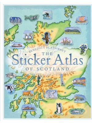 Birlinn - Sticker Atlas Of Scotland
