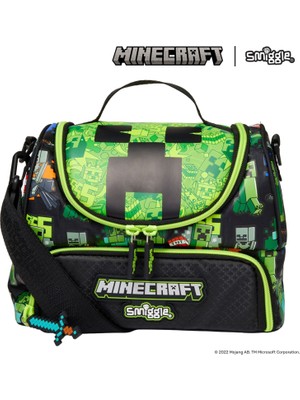 Smiggle - Minecraft Çift Katlı Askılı Beslenme Çantası