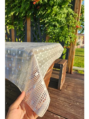 Hasır Lüx Pvc Kaplamalı Silinebilir Şeffaf Masa Örtüsü Pvc Su Geçirmez Lüks Muşamba Sofra Bezi