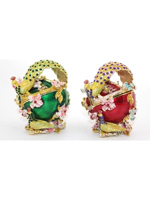 Swarovski Taşlı Tavuskuşu Kutu