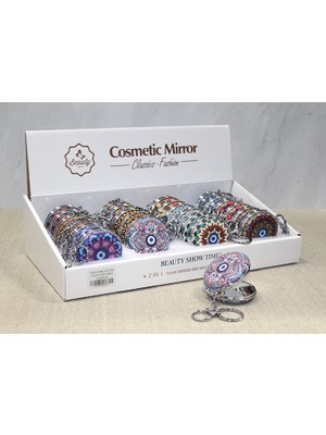 Taşlı El Aynası Anahtarlık Model 2