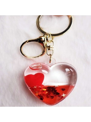 Kırmızı Kalp Anahtarlık