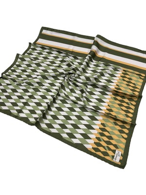 Armine Sport Twill Eşarp - 8031-14 Haki Yeşil