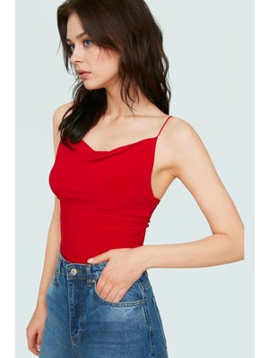 Kolsuz Bluz Fitted Degaje Yaka Polyester Örme Kumaş Seçkin Malzeme Mükemmel Uyum