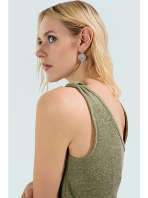 Rahat Kalıp Keten Görünümlü Kolsuz Bluz Yaz Kombinleri Için Günlük Kullanım ve Şık