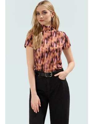 Yazlık Çok Polyester Bluz Rahat Şık ve Bürümcük Dokuma Trend Tasarım Mükemmel Uyum