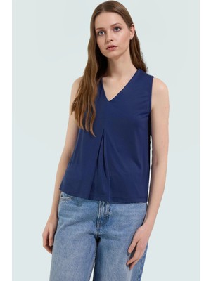 Regular Kalıp Kolsuz Modal Bluz Nefes Alan Rahat Uzun Ömürlü Seçkin Malzeme Modern Stil