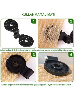 25 Adet Siyah File, Branda, Karavan Çadırı ve Muşamba Klibsi Seti