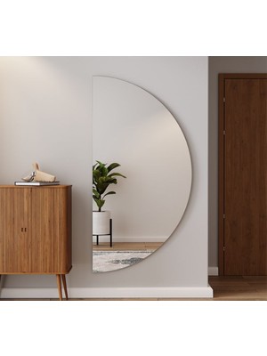 Dekoratif  D Model Duvar Aynası - Yatay & Dikey Kullanım - Yarımay Ayna - Şık Tasarım - Tam Boy Ayna -Tasarım Ayna- Şişecam Ayna - Duvar Aynası - Holl Aynası - Konsol Aynası