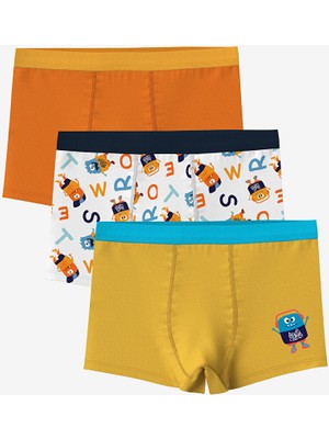 Lc Waikiki Yeni Sezon Baskili Erkek Cocuk Boxer 3'lu - S5FT60Z4