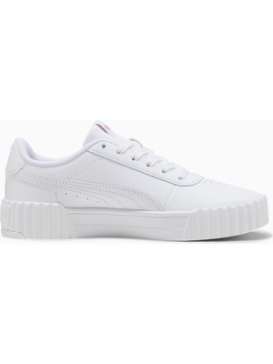 Puma Carina 3.0 Kadın Spor Ayakkabı Beyaz Renk Nefes Alabilir Yapı ile Günlük Kullanıma Uygun