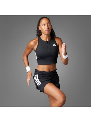 adidas Adizero Running Gel Pocket Crop Kadın Siyah Koşu Atlet.-