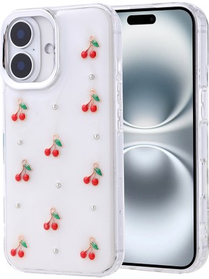 Apple iPhone 16 Uyumlu Kılıf Airbag Tasarımlı Simli Şeffaf Zore Kutup Kapak