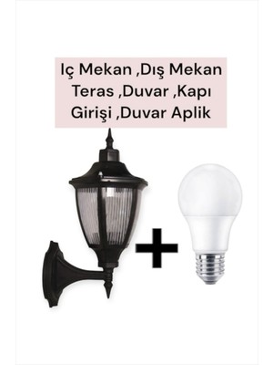 Modern Siyah Duvar Aplikası, Iç ve Dış Mekan Kullanımı Için Şık Tasarım