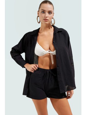 Kadın Yazlık Kısa Şortlu Pamuklu Plaj Takımı Rahat Şık Tasarım Seçkin Malzeme Mükemmel Uyum