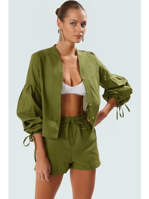 Yazlık Pamuklu Bluz Şort Takım Rahat Oversize Plaj Modası Kullanım ve Şık