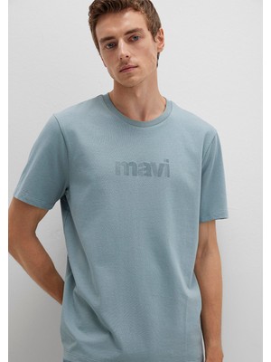 Mavi Mavi Logo Baskılı Yeşil Tişört 0612936-70118