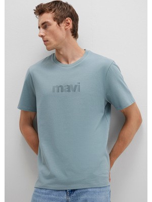 Mavi Mavi Logo Baskılı Yeşil Tişört 0612936-70118