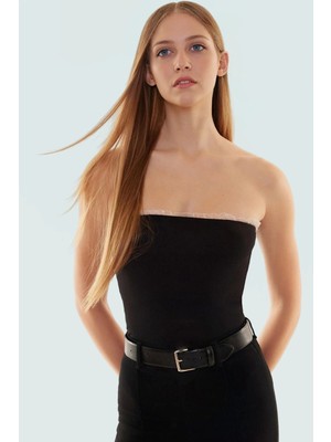 Straplez Pamuklu Crop Bluz Fitted Kalıp Yaz Koleksiyonu Günlük Kullanım Için Mükemmel Uyum