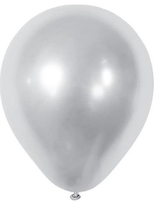 Krom Lateks Mini Balon Gümüş 5 Inc 12 cm 10'lu