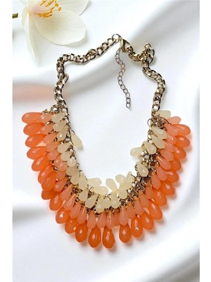 Kristal Damla Abartı Kolye B