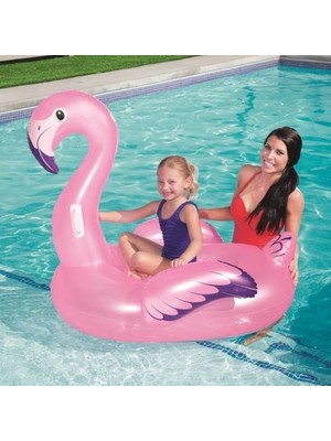 Bestway Flamingo Binici - Şişme Flamingo Binici Bot - Deniz Flamingo Binici - Havuz Flamingo Şişme 127x127 Cm.
