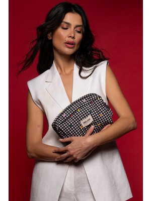 Şık Siyah Çok Amaçlı Bakım Çantası, Pratik ve Hafif Tasarım