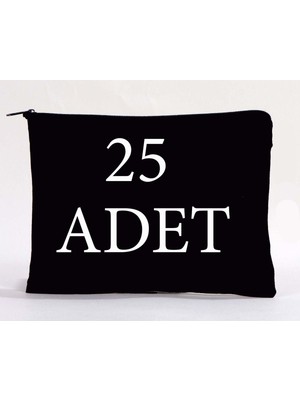 Siyah Makyaj ve Kalemlik Çantası, 25 Adet Punch Uyumlu, Şık ve Kullanışlı Tasarım