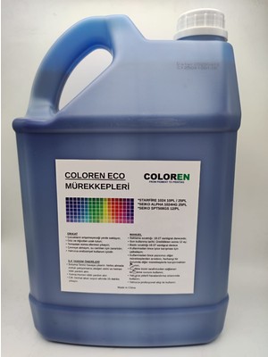 Coloren STARFIRE 1024 KAFALAR İÇİN KOKUSUZ ECO SOLVENT MÜREKKEP CYAN 5 LT