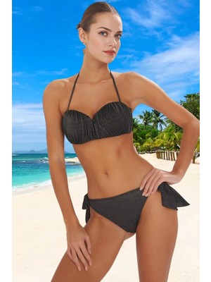 Drape Simli Bikini Takımı Esnek Kumaş Ergonomik Kesim Klora Dayanıklı Yaz Koleksiyonu