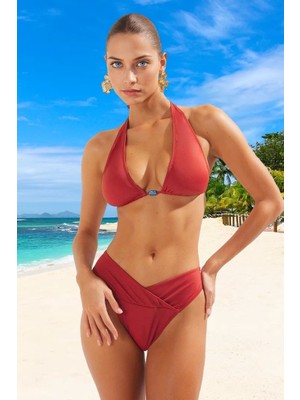 Üçgen Bikini Takımı Özel Tasarım Klora Dayanıklı Şık Detaylı Yaz Koleksiyonu