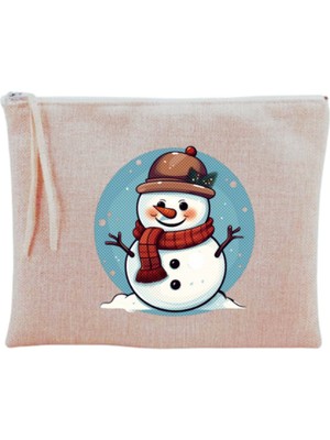 Sevimli Kar Tanesi Desenli Şık ve Hafif Makyaj Çantası, Kullanışlı Tasarım