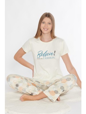 Kısa Kol Pijama Takımı Viskon 780-310