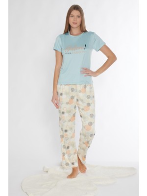 Kısa Kol Pijama Takımı Viskon 780-310