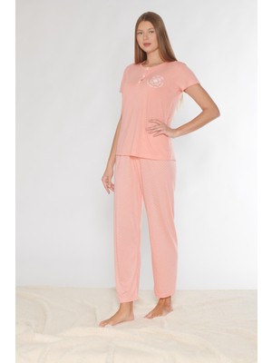 Kısa Kol Pijama Takımı Viskon 780-54