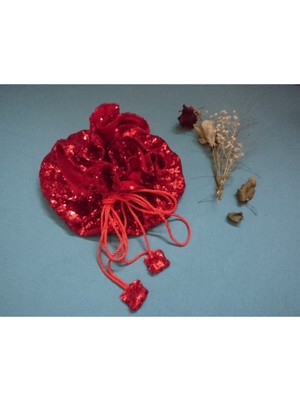 Şık Kırmızı Makyaj Çantası, Pratik ve Hafif Tasarım