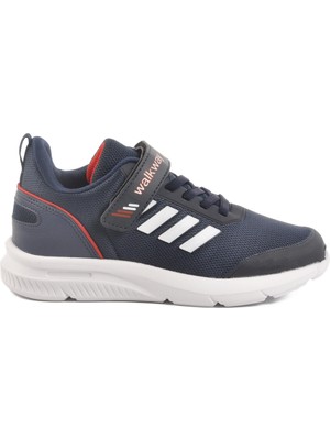 Lacivert Cırtlı Fileli Hafif Unisex Çocuk Spor Ayakkabı Fav 100 F