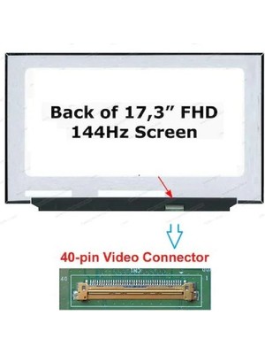 N173HCE-G33 Rev.b1  17.3 40PIN Fhd IPS 144Hz Ekran