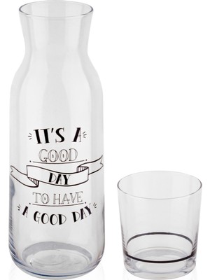 Decorium Good Day 1200 ml 2 Parça Başucu Sürahisi 9-01050094