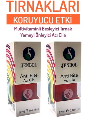 Jenbol Acı Cila Tırnak Koruyucu Etki ile Mat Turuncu 2 Adet Pratik Uygulama