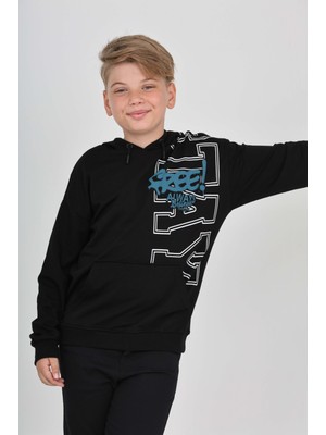 Toontoy Erkek Çocuk Stay Baskılı Sweatshirt